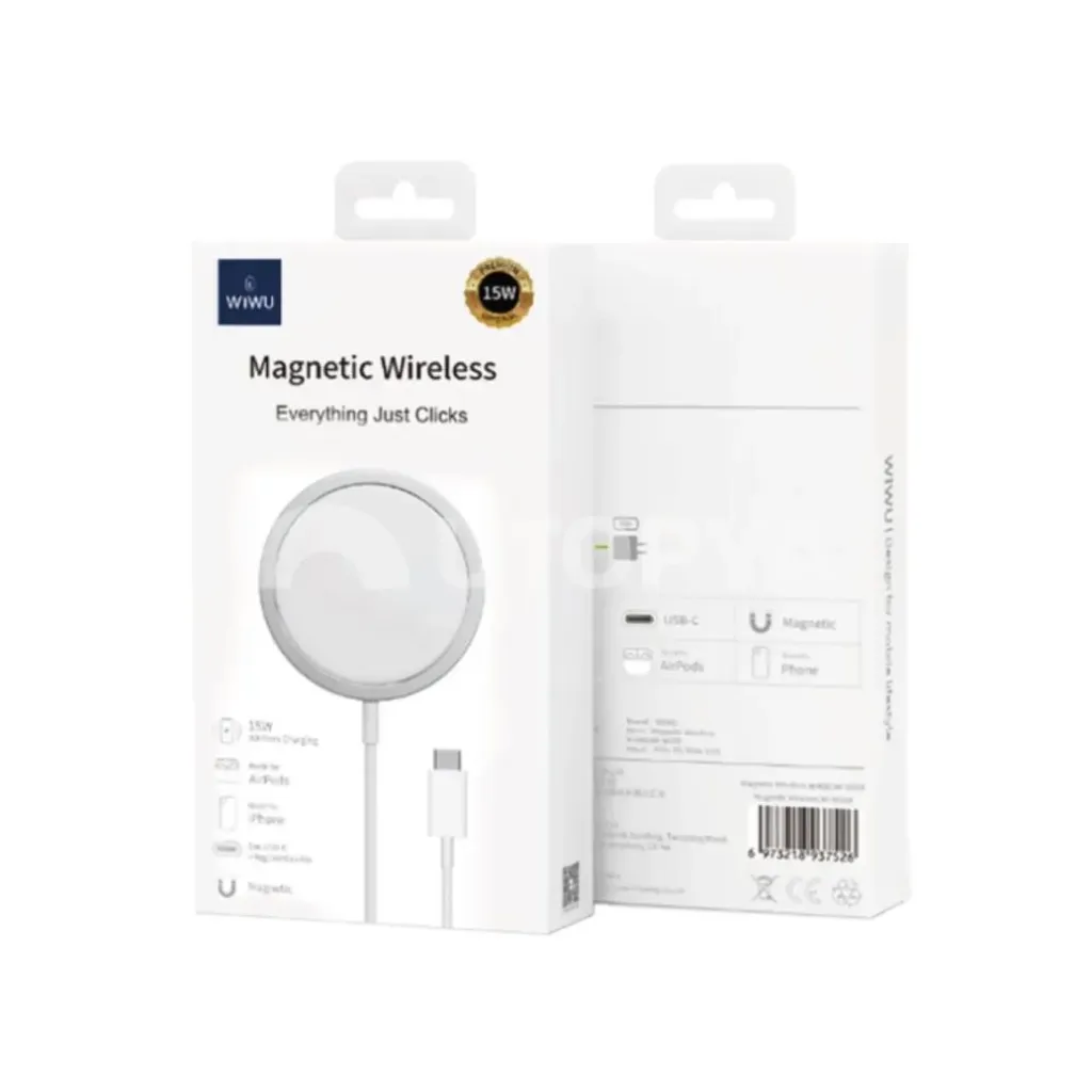 WIWU Chargeur MagSafe 15W